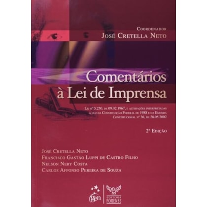 COMENTÁRIOS A LEI DE IMPRENSA