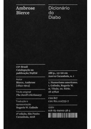 DICIONÁRIO DO DIABO - COLEÇÃO ACERVO