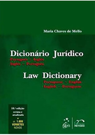 DICIONÁRIO JURÍDICO - PORTUGUÊS-INGLÊS - INGLÊS-PORTUGUÊS