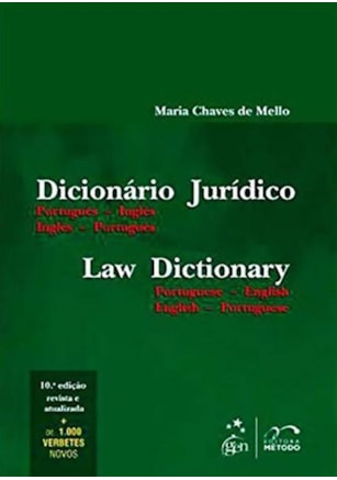 DICIONÁRIO JURÍDICO - PORTUGUÊS-INGLÊS - INGLÊS-PORTUGUÊS