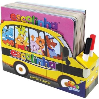 LIVROS-VEÍCULOS: KIT C/04 UND (ESCOLINHA TODOLIVRO)