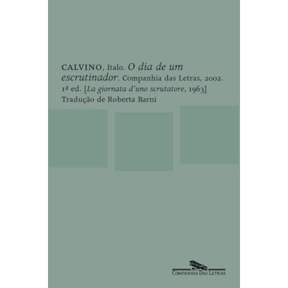 O DIA DE UM ESCRUTINADOR