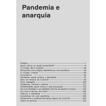 PANDEMIA E ANARQUIA