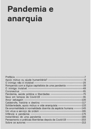 PANDEMIA E ANARQUIA
