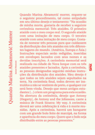 QUANDO MARINA ABRAMOVIC MORRER