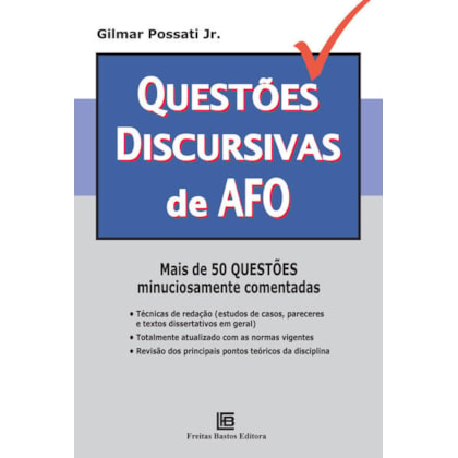 QUESTÕES DISCURSIVAS DE AFO