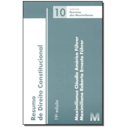RESUMO (10) DIREITO CONSTITUCIONAL - 19 ED./2015
