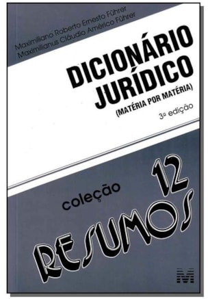 RESUMO (12) DICIONÁRIO JURÍDICO - 3 ED./2010