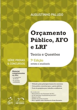 SÉRIE PROVAS & CONCURSOS - ORÇAMENTO PÚBLICO, AFO E LRF