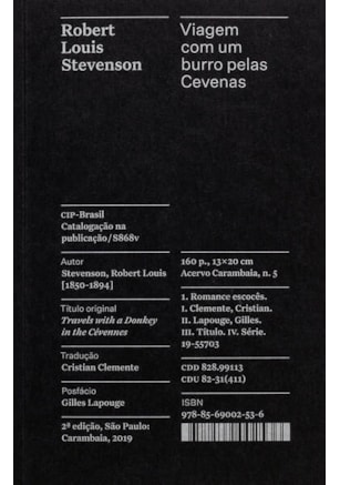 VIAGEM COM UM BURRO PELAS CEVENAS - COLEÇÃO ACERVO