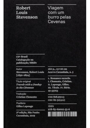 VIAGEM COM UM BURRO PELAS CEVENAS - COLEÇÃO ACERVO